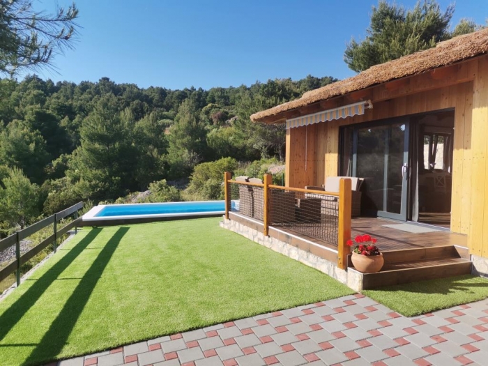 Mobile Home F3. with swimming pool, Jezera  Island Murter: